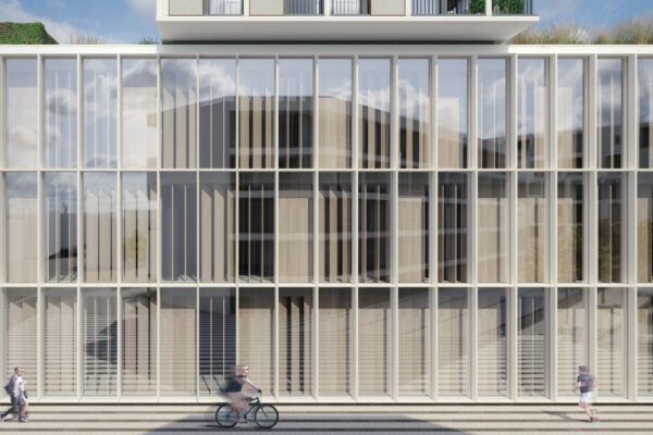 Rheinblick Krefeld Bürogebäude - Architekturkonzept und Architekturvisualisierung von Formgrafik